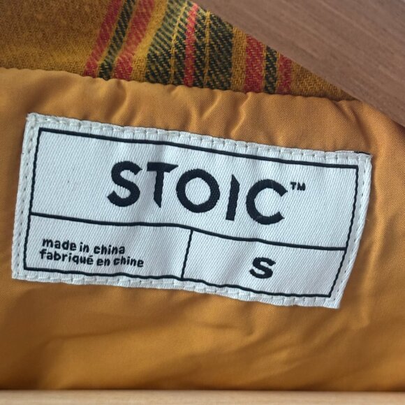 Stoic Quilted Boyfriend Plaid Shirt Jacket - Women's Small - Picture 4 of 4